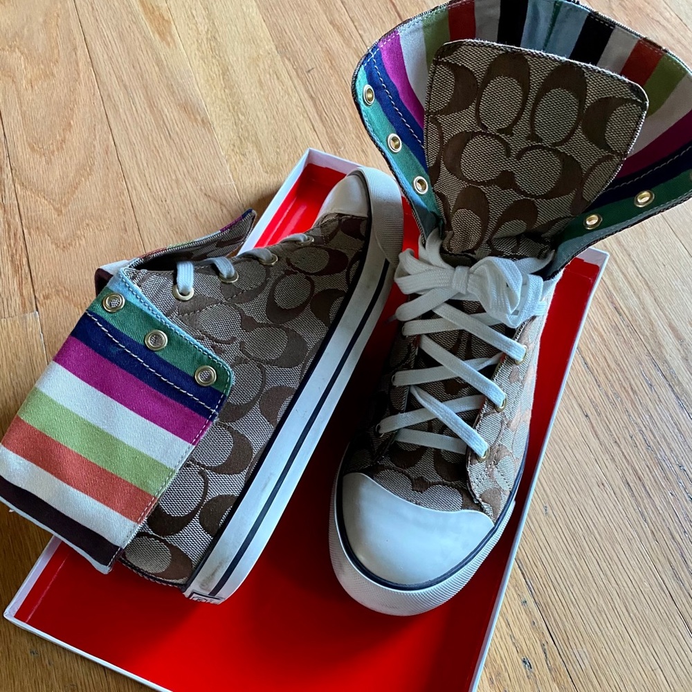 Coach Bonney Women’s High Top Canvas Sneaker - 10